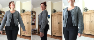 woman wearing miette knitted cardigan